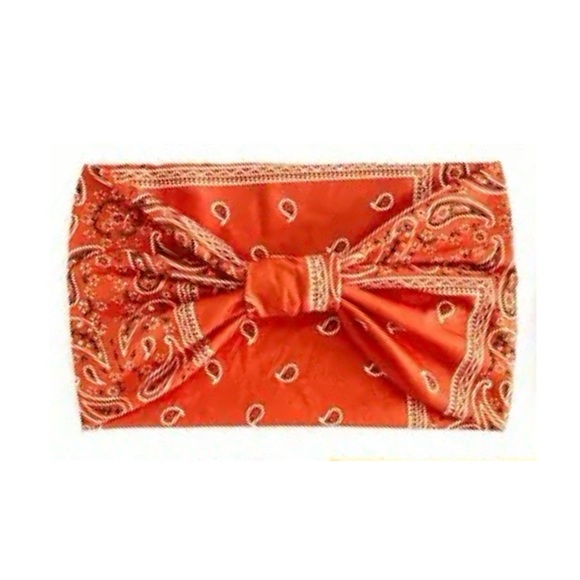 Orange Wide Headband - Picture 2 of 6